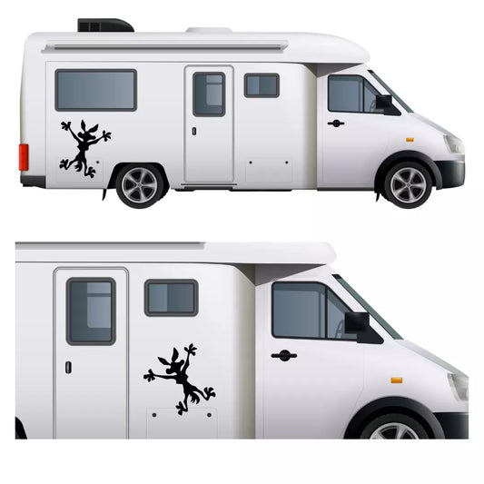 2 x Wile E Coyote - Matte Vinyl Decal