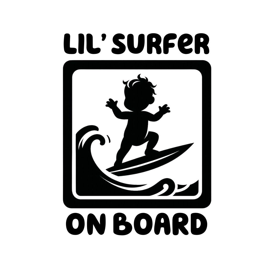 Lil Surfer Boy On Board