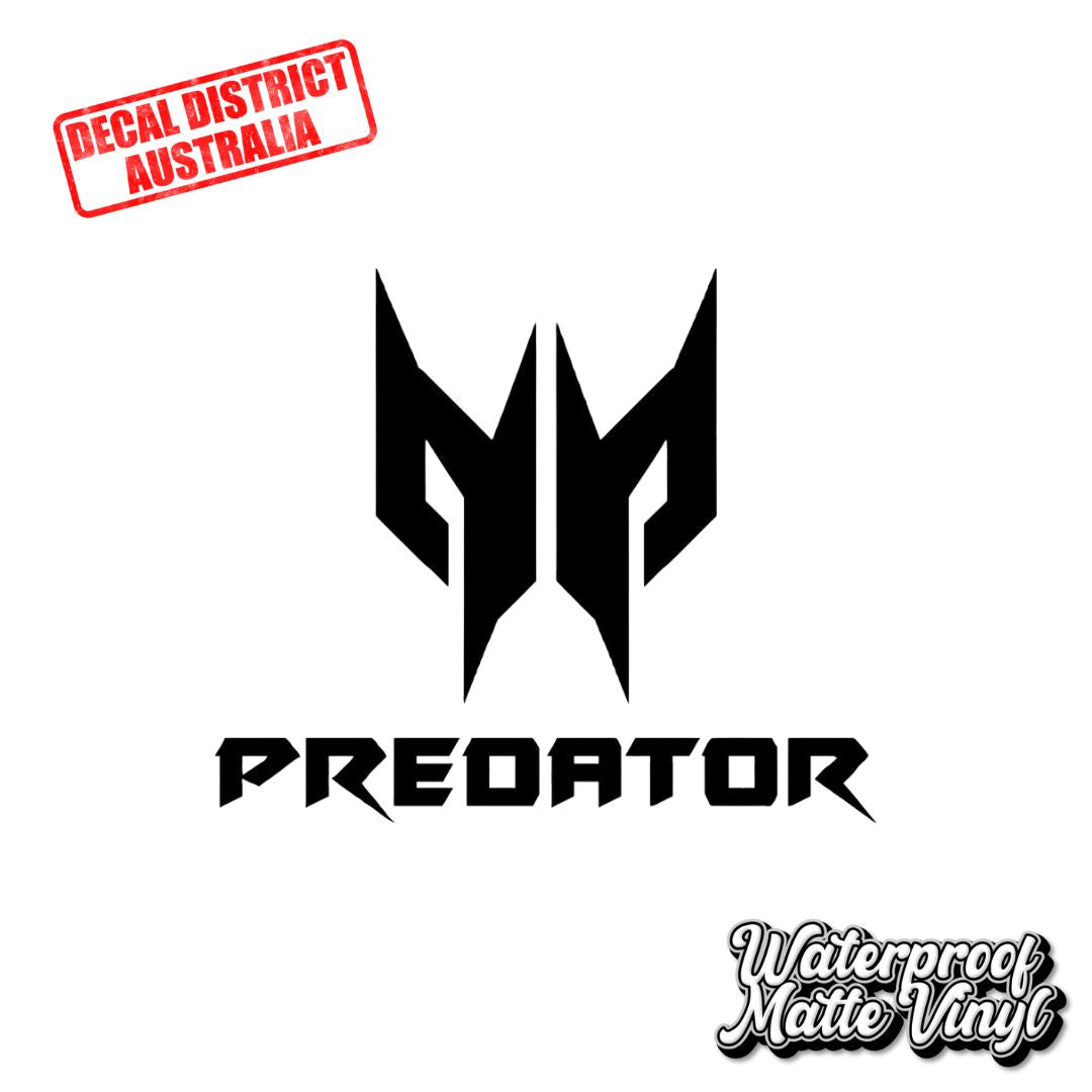Pair of Acer Predator Decals - Multiple Sizes - Die Cut Vinyl