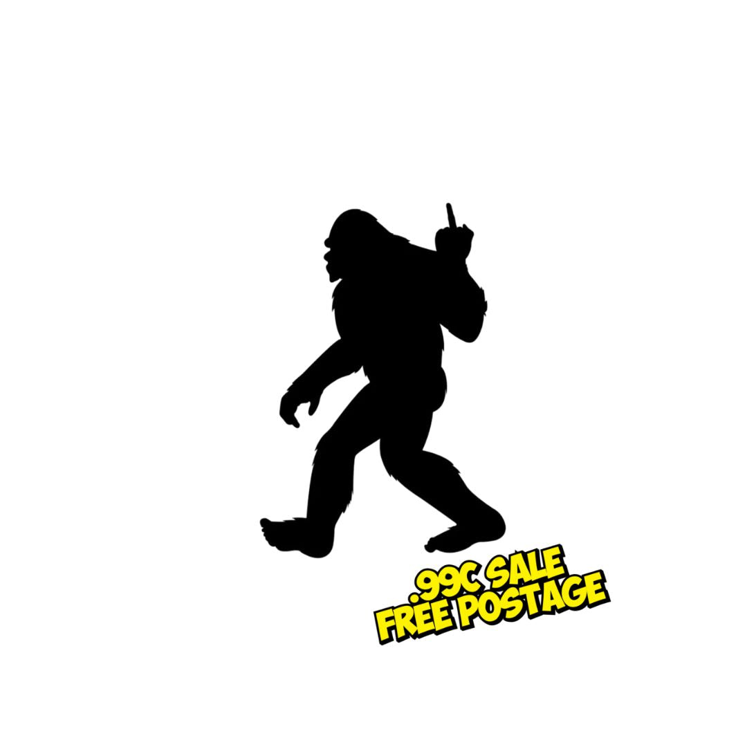 Bigfoot Funny Vinyl Decal- 5x7cm