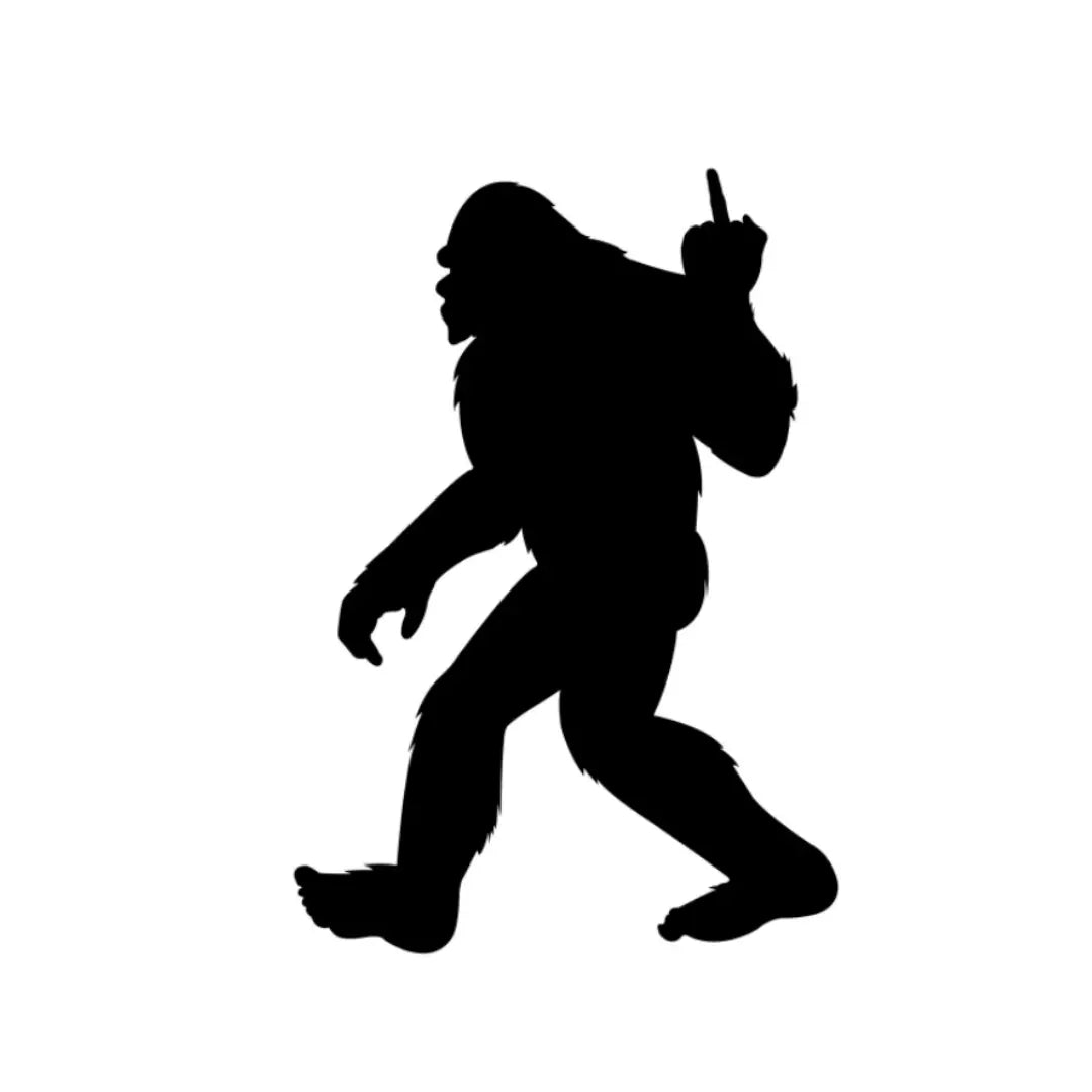 Funny Bigfoot Decal