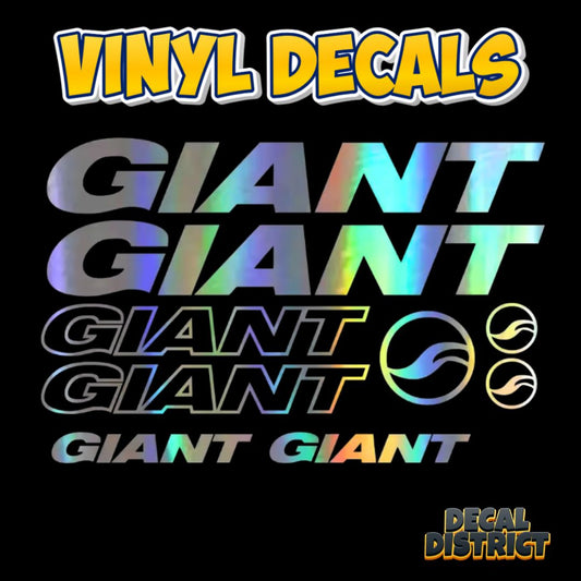 GIANT Frame Decal Sheet 25cm