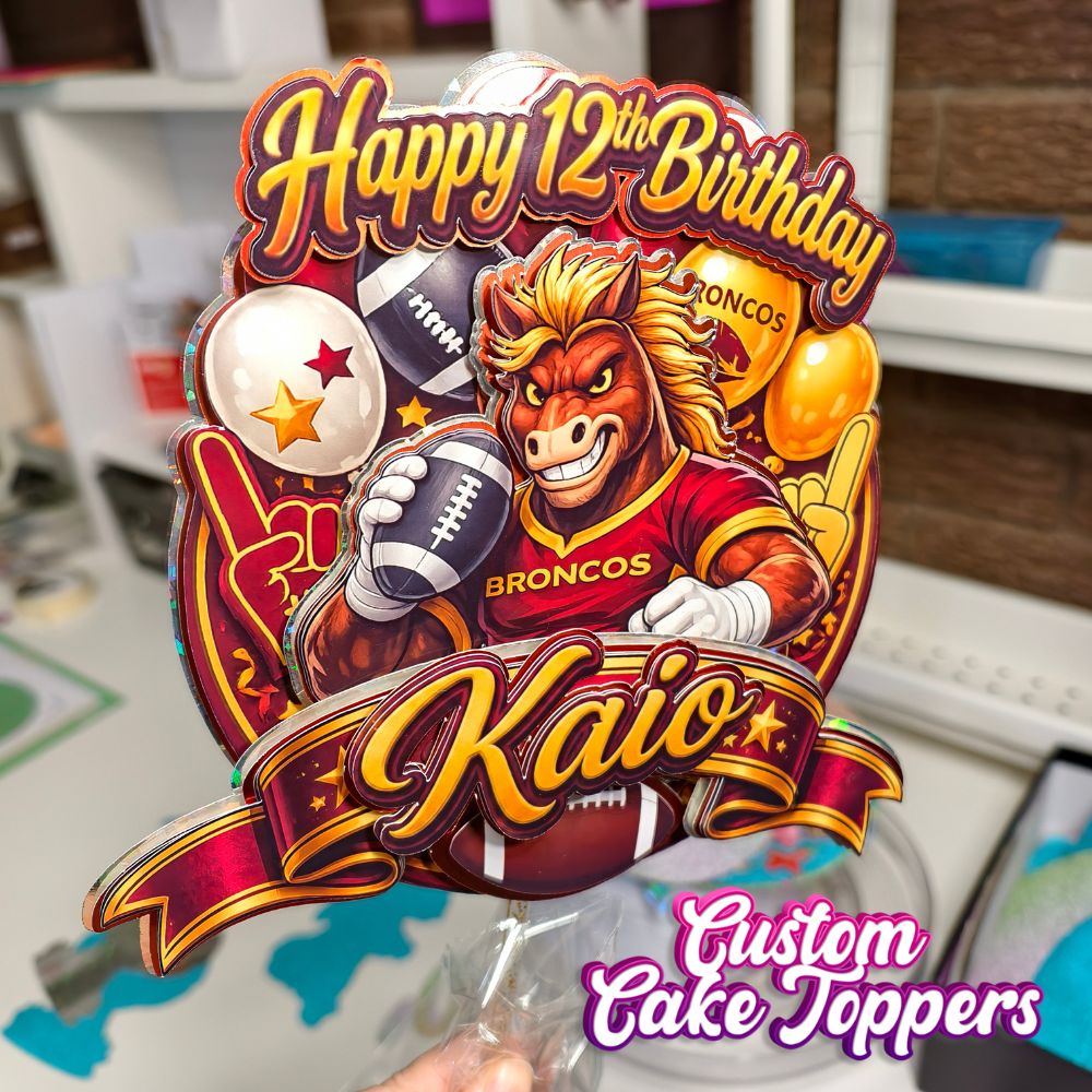 Personalised Cake Topper - Choose Your Own Theme