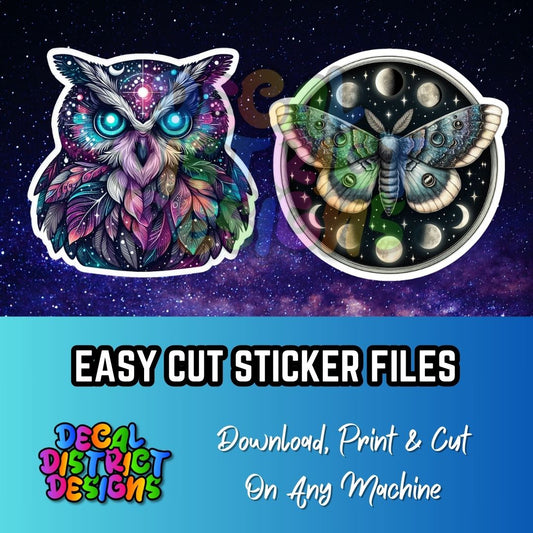 Cosmic Galaxy Printable Sticker Pack | Digital Download