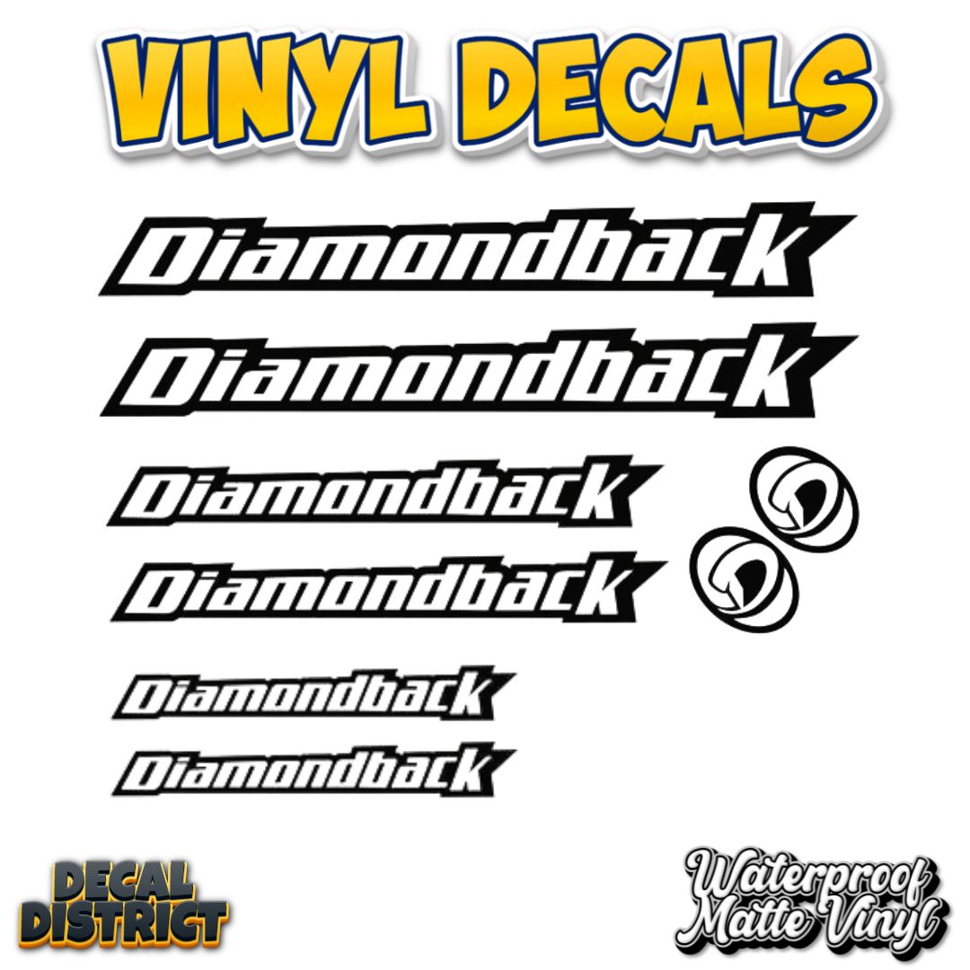 Diamondback Bike Frame Decal Sheet