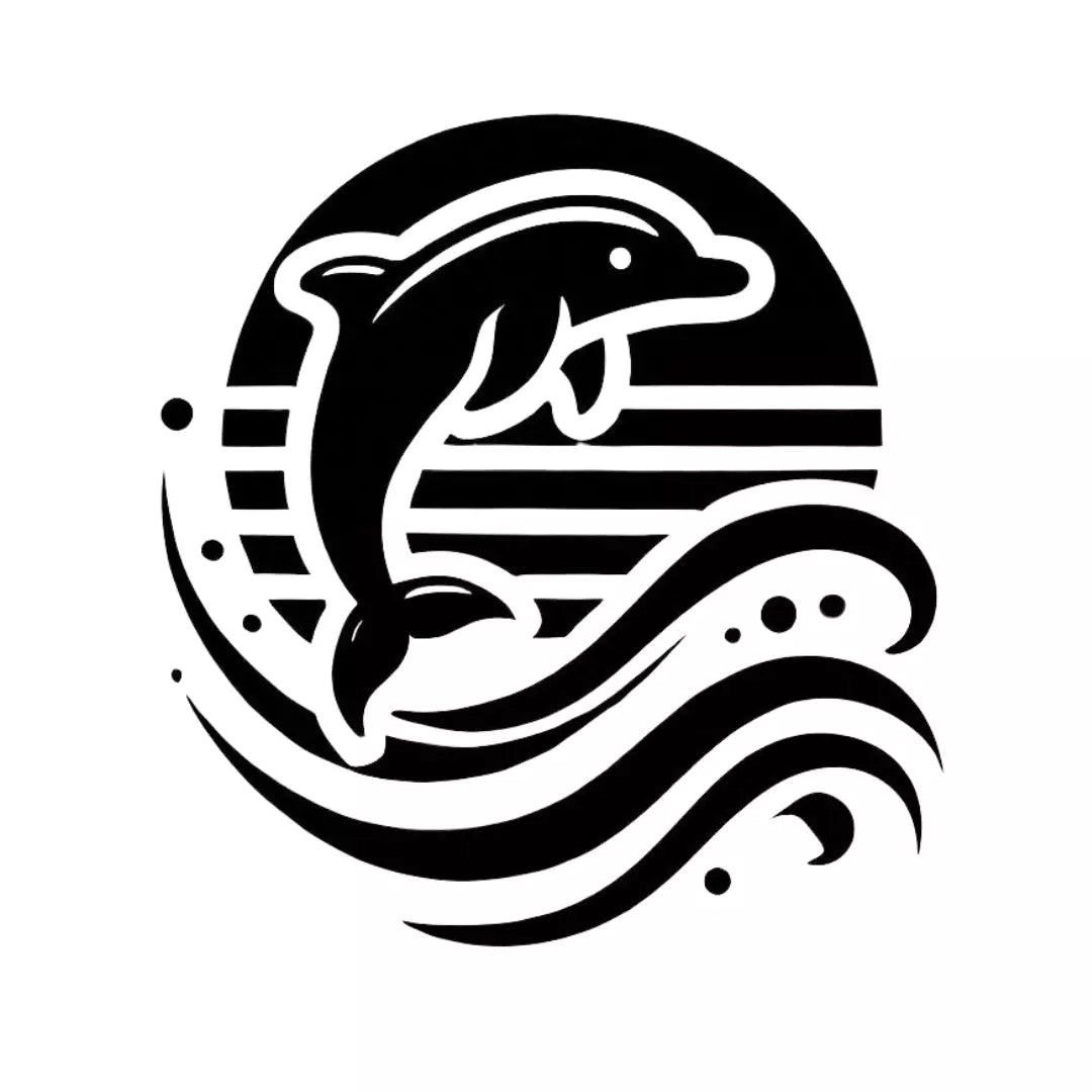 Dolphin Sunset Decal