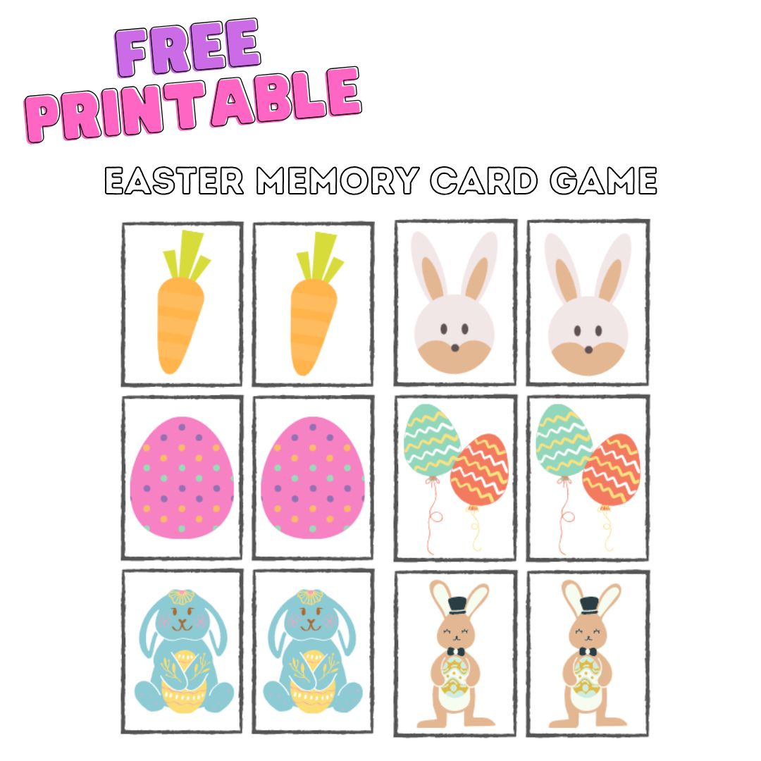 Free Download - Easter Printable Memory Game