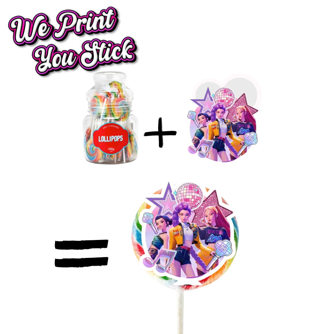 Make Your Own Party Lollipop Decorations - Personalised Design