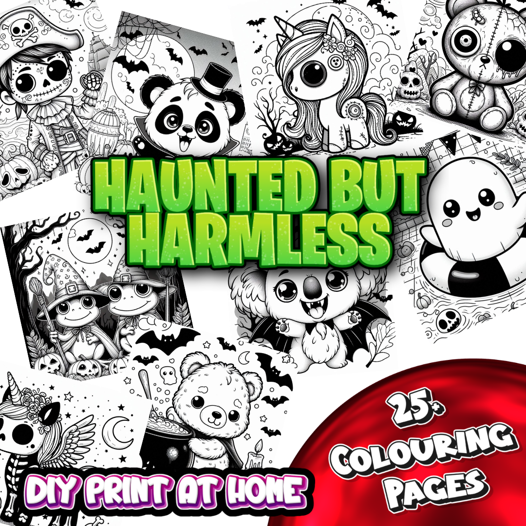 Haunted But Harmless - Digital Colouring Book