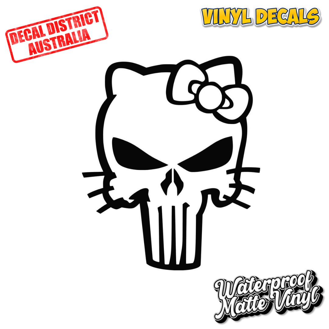 Punisher Kitty - 14cm Vinyl Decal