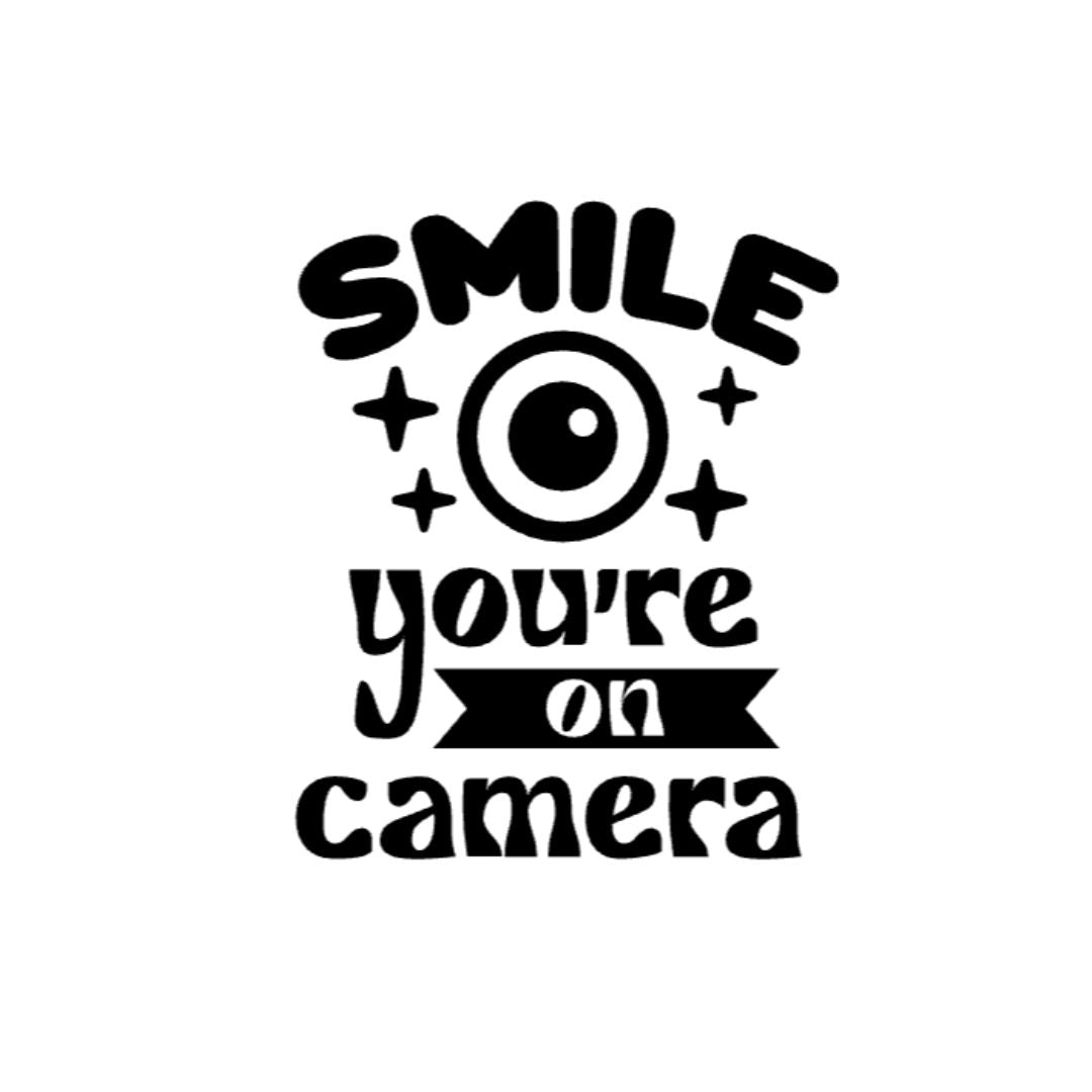 Smile. You're On Camera - Sparkle - Decal