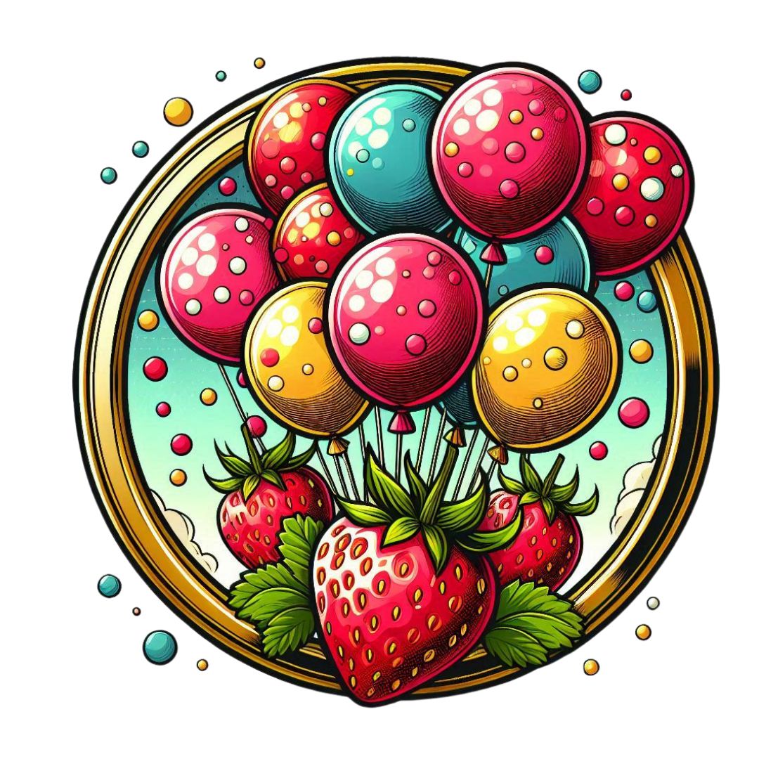 Strawberry Party - Basic Cake Topper