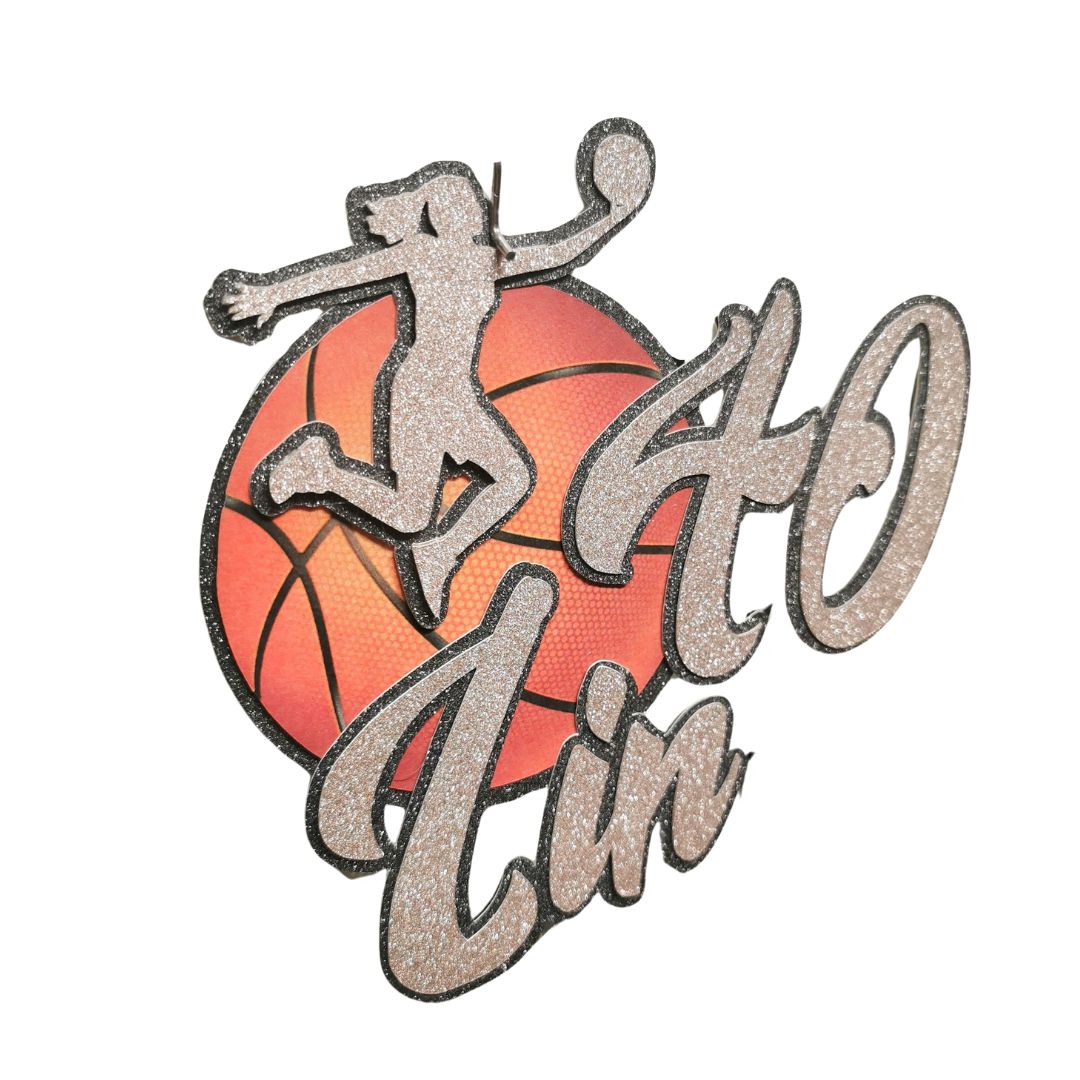 Basketball Cake Custom Topper - Personalised