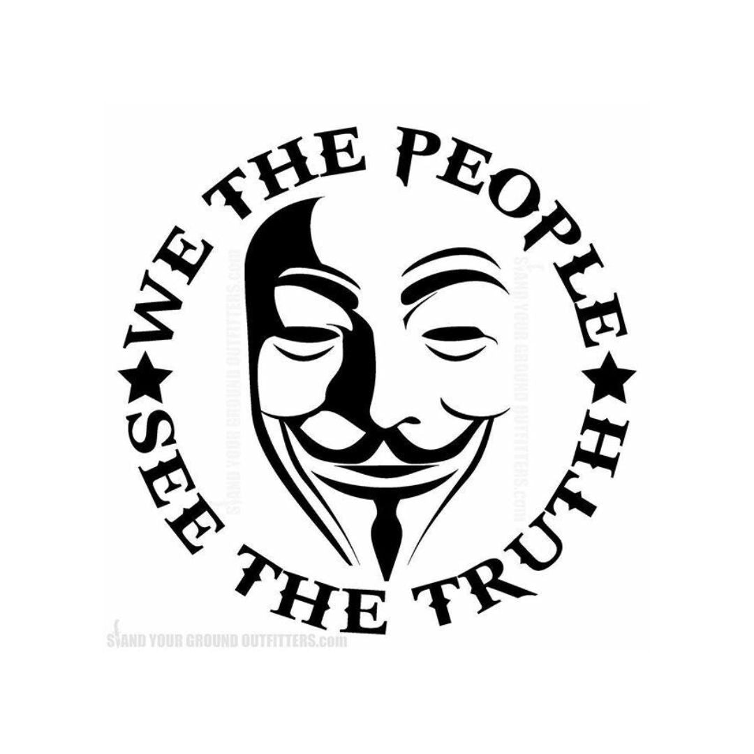 We The People - Vinyl Decal - 12 x 12cm