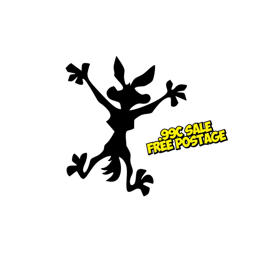 Wile E Splat - Black Premium Matte Vinyl - 7cm
