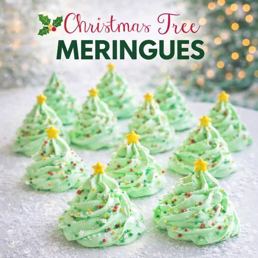 Easy Christmas Tree Meringues