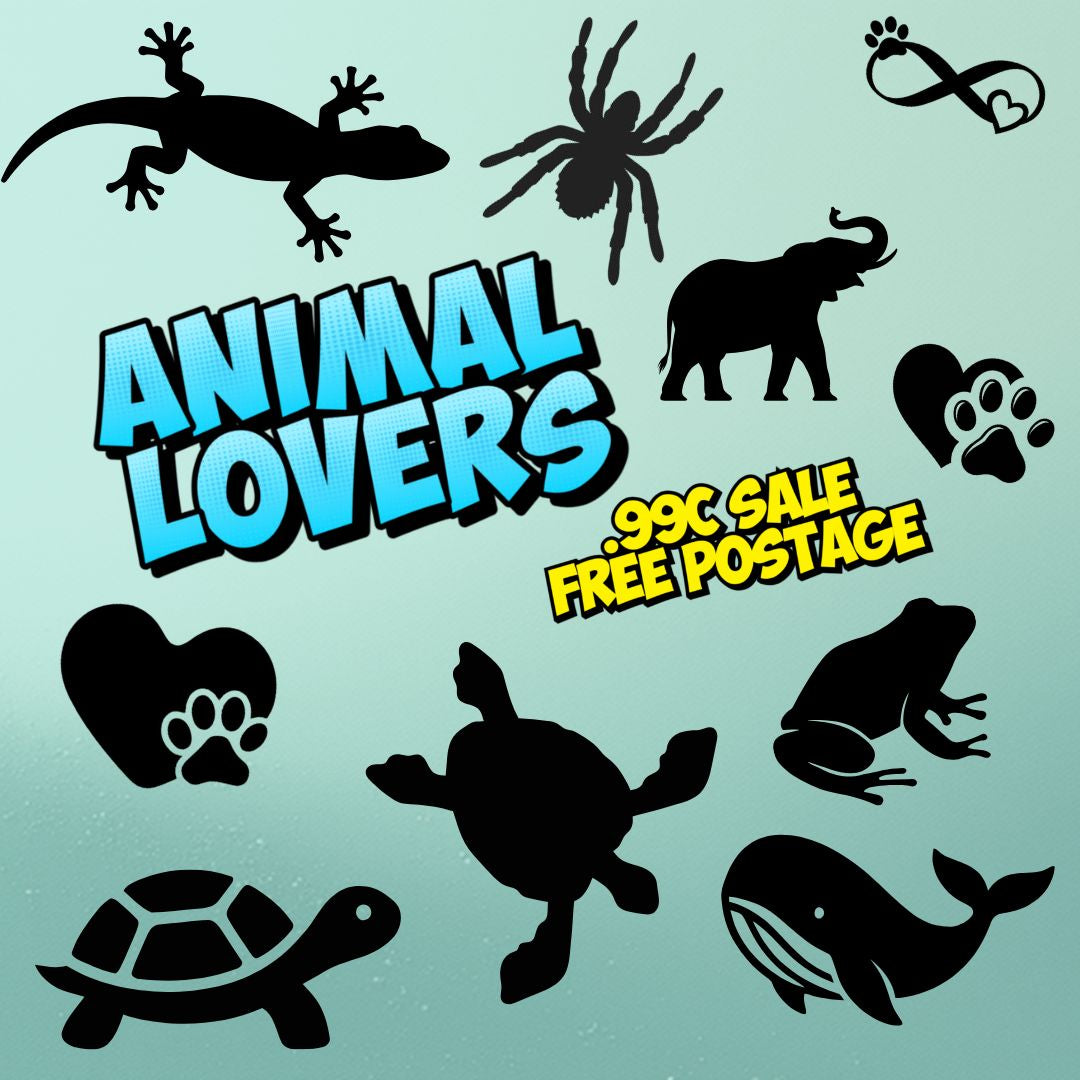 Animal Lover Decals - 99c Sale