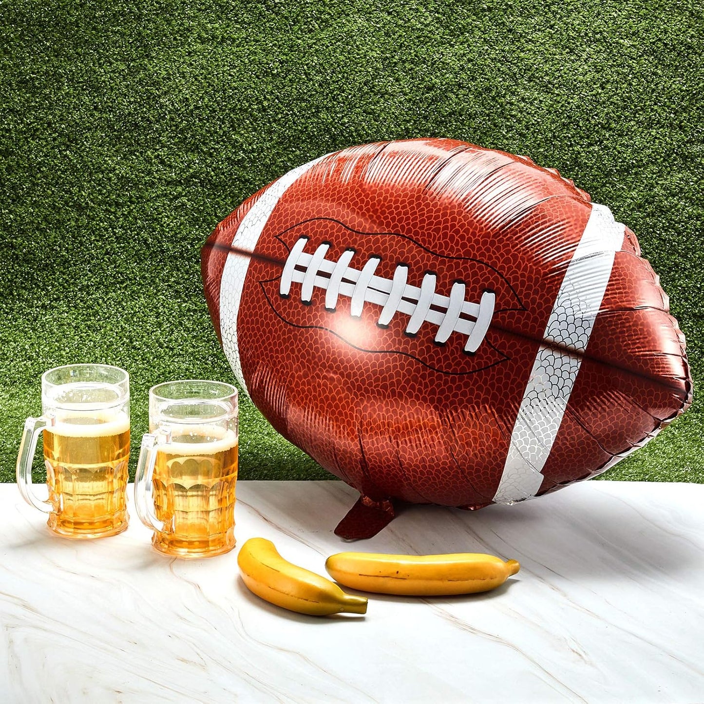 ADD ON: 2 Pack: 26 Inch Rugby Football Foil Balloon
