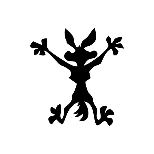 2 x Wile E Coyote - Matte Vinyl Decal