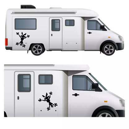 2 x Wile E Coyote - Matte Vinyl Decal