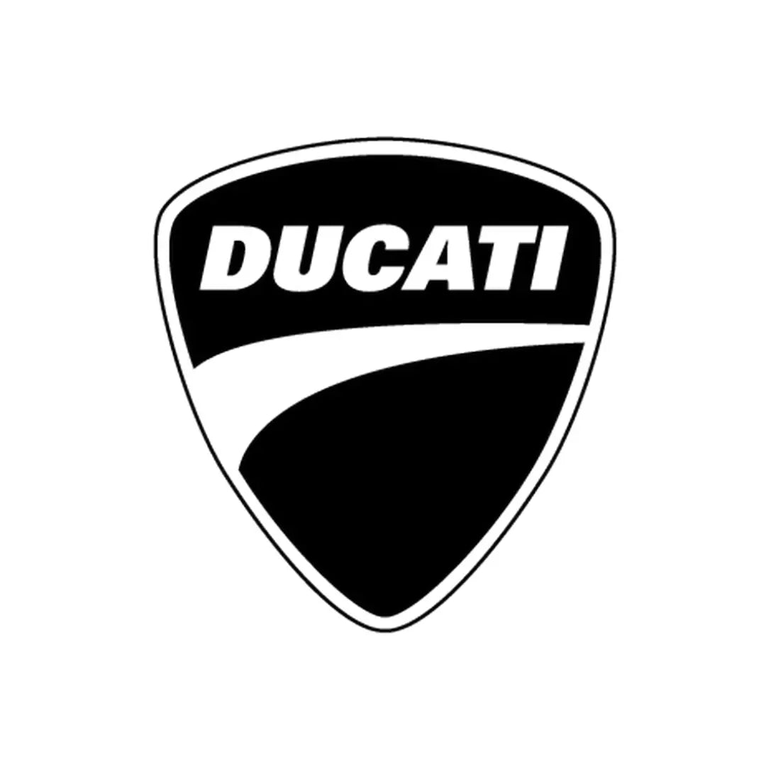 2x Ducati - Die Cut Vinyl Decals - Matte Black Waterproof Vinyl