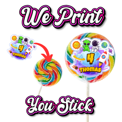 Make Your Own Party Lollipop Decorations - Personalised Design