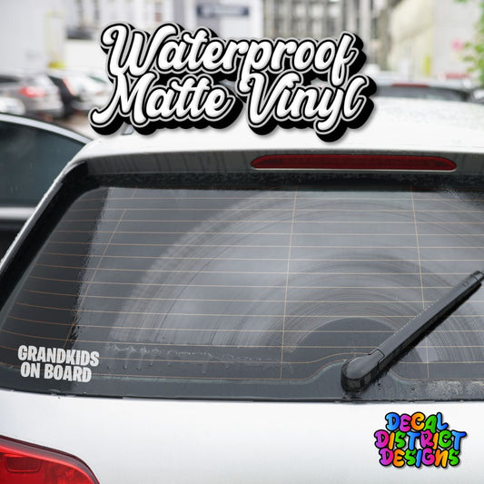 Grandkids On Board - Vinyl Decal - 10x3cm