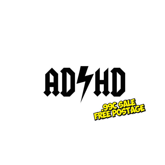 ADHD Vinyl Decal- 6cm