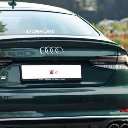 AntiSocial - Vinyl Cut Decal - 20cm Length