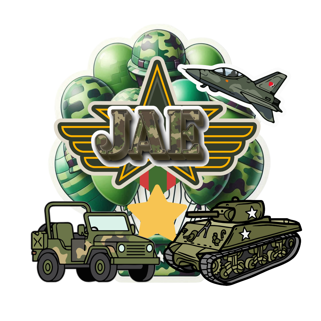 Custom Cake Topper - Army / Military Theme