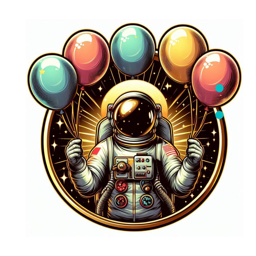 Astronaut Basic Cake Topper