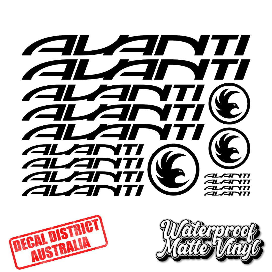 Avanti Frame Decal Sheet 29cm