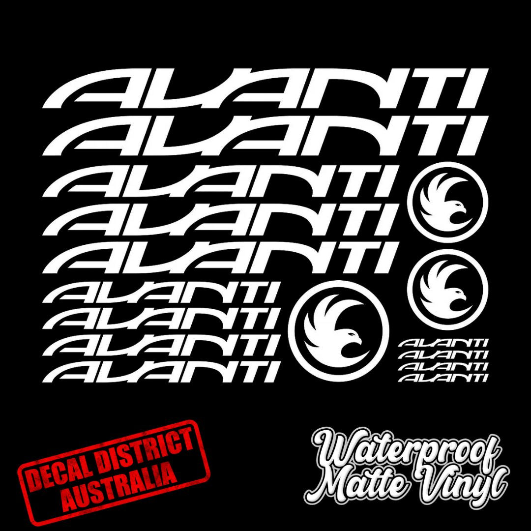 Avanti Frame Decal Sheet 29cm