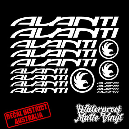 Avanti Frame Decal Sheet 29cm