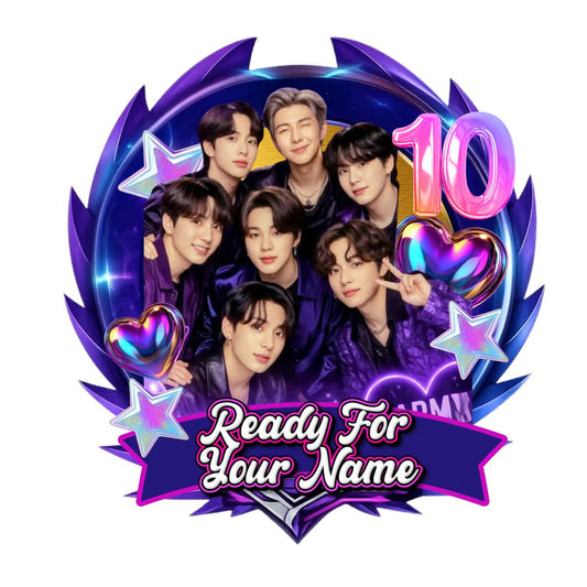 BTS Custom Personalised K-Pop Cake Topper