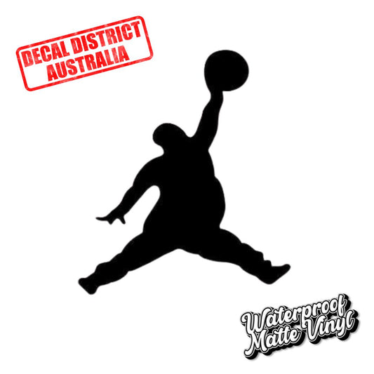 Basketball Funny - Jordan Pose - Slam Dunk - Vinyl Decal
