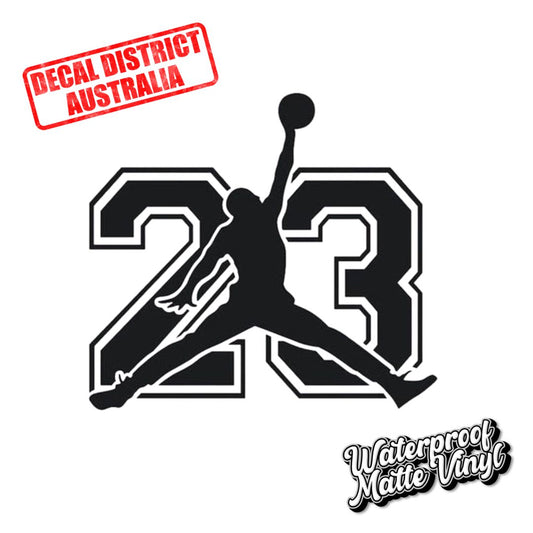 Basketball #23 - Jordan Slam Dunk - Vinyl Decal