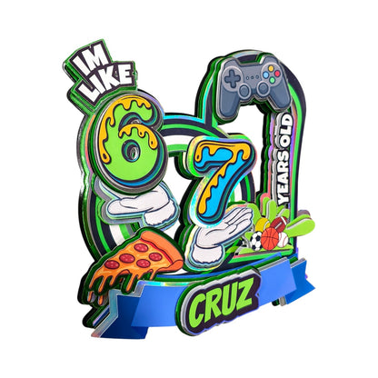 Six Seven Custom Cake Topper - 6 7