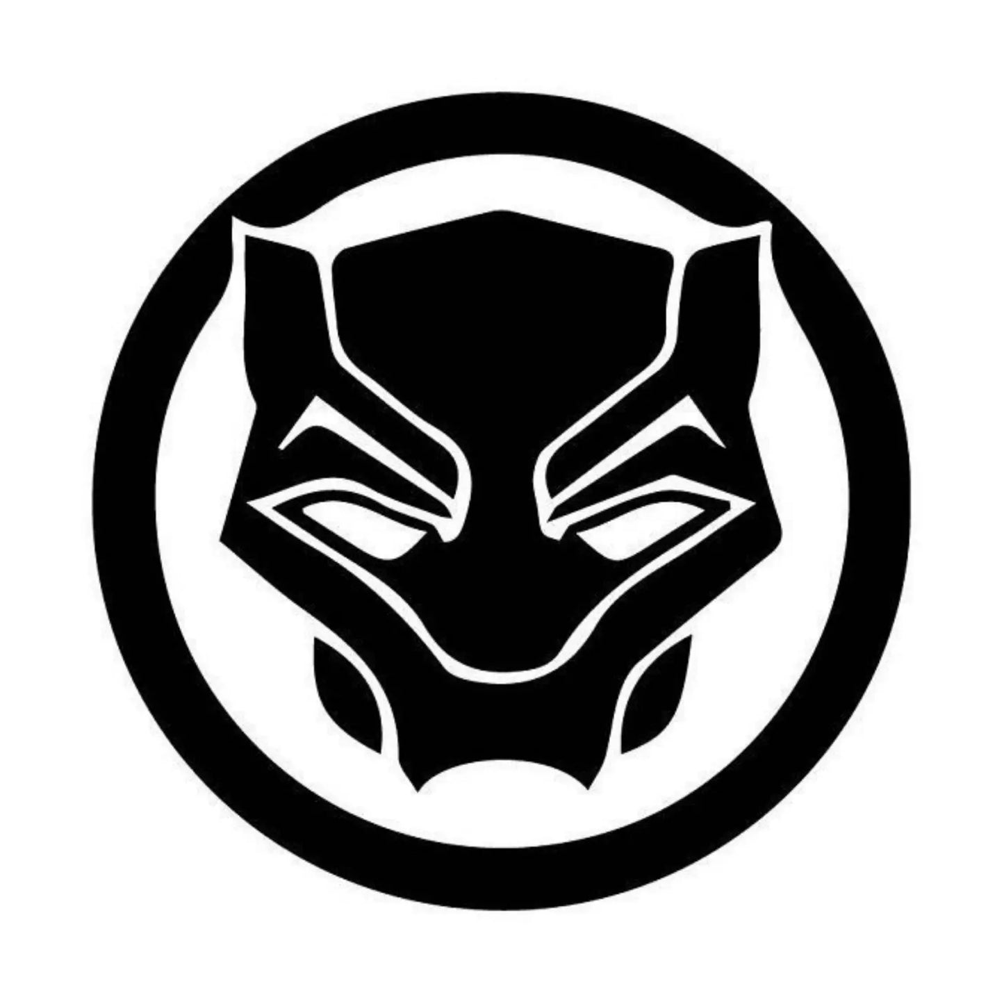 Black Panther - Vinyl Cut Decal -  Logo Shape - 15cm