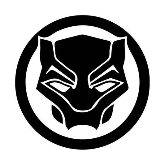 Black Panther - Vinyl Cut Decal -  Logo Shape - 15cm