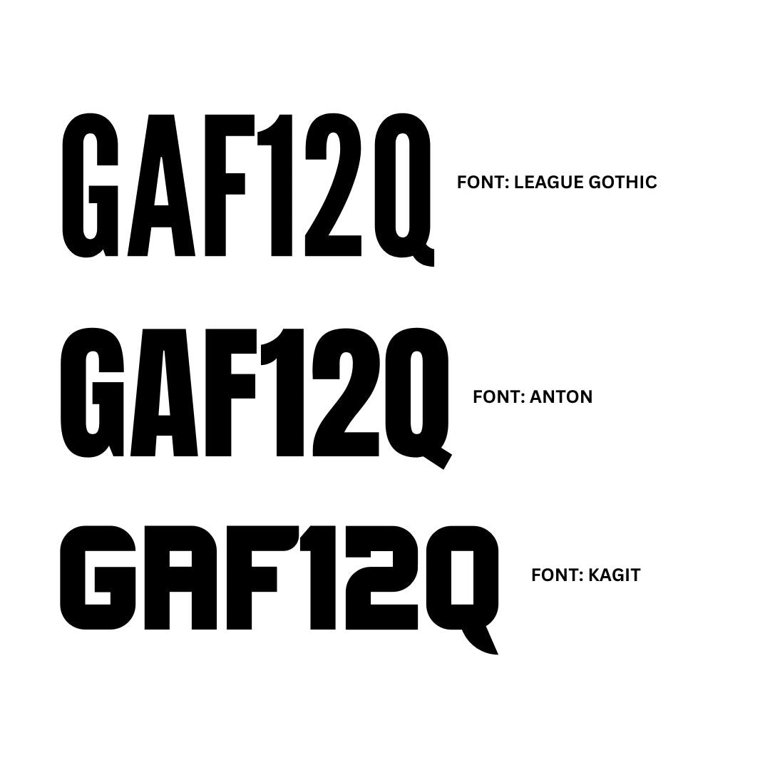 Boat Rego Number Decals