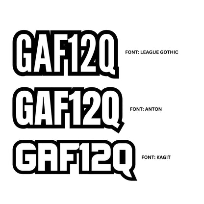 Custom Boat Registration Decals (QLD Compliant – Set of 2)