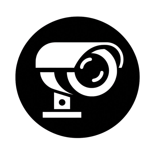 Simple Round Security Camera Decal
