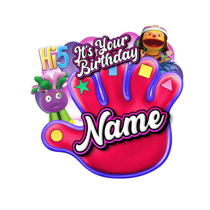 Custom Cake Topper - Hi 5