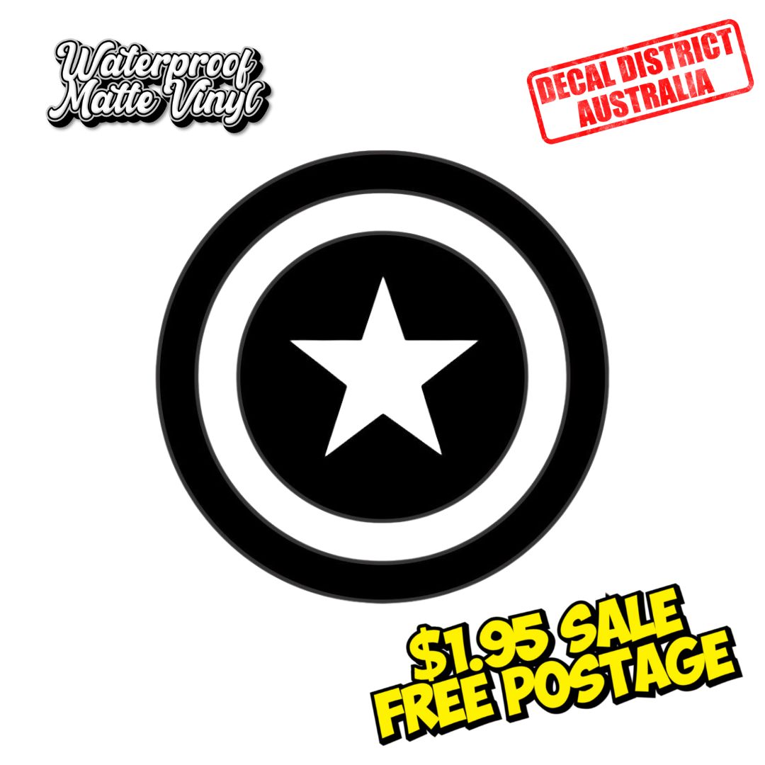 Cap Shield - Premium Matte Vinyl - 8cm