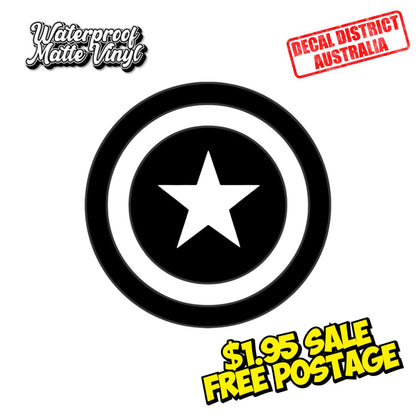 Cap Shield - Premium Matte Vinyl - 8cm