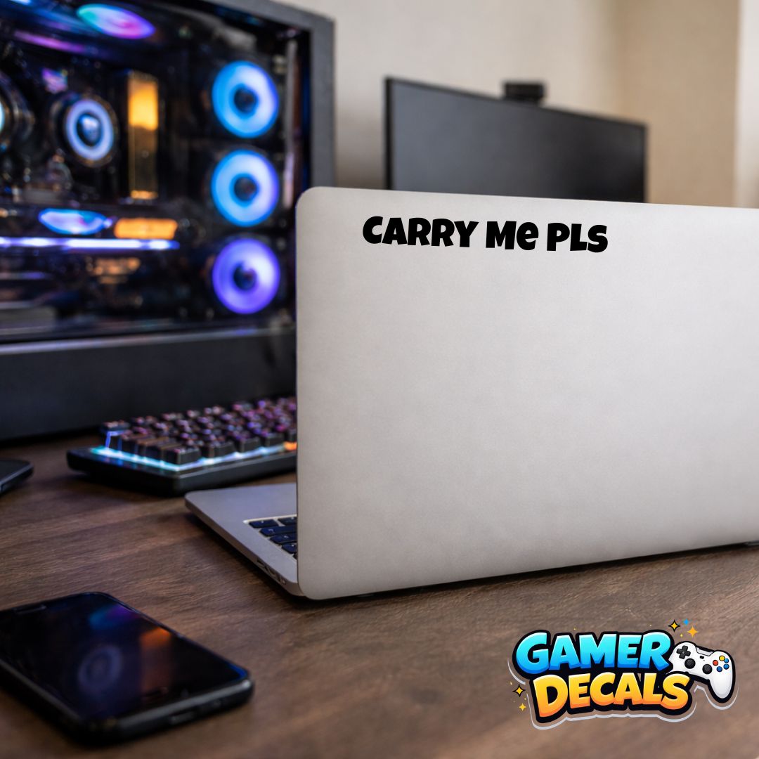 Carry Me Pls - Vinyl Cut Decal - 10cm