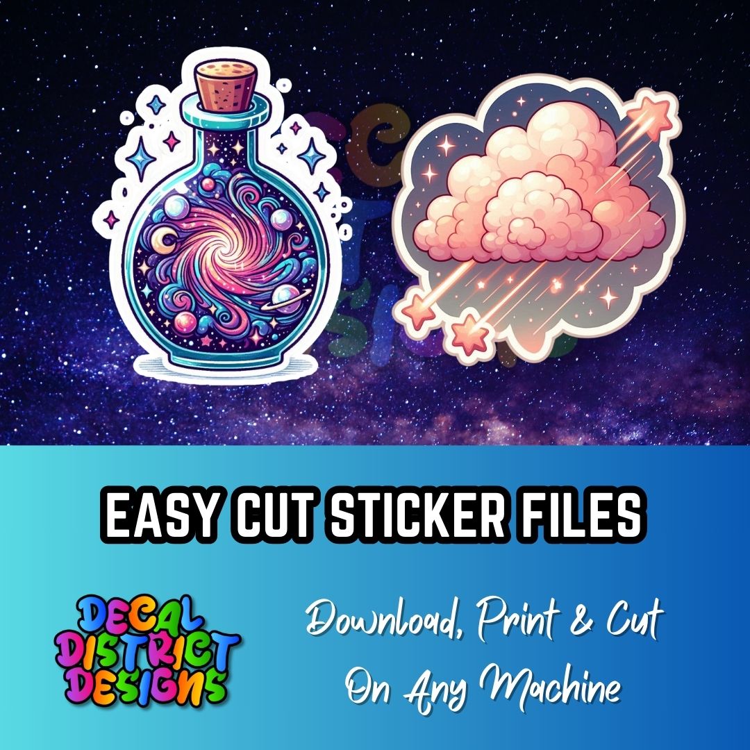 Cosmic Galaxy Printable Sticker Pack | Digital Download