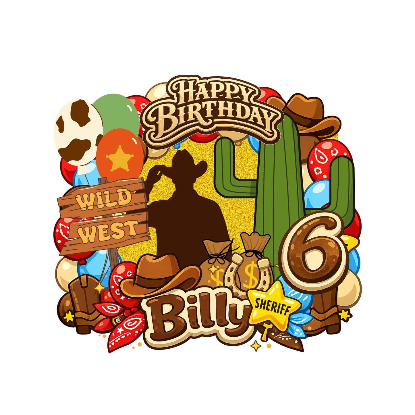 Custom Cake Topper – Cowboy