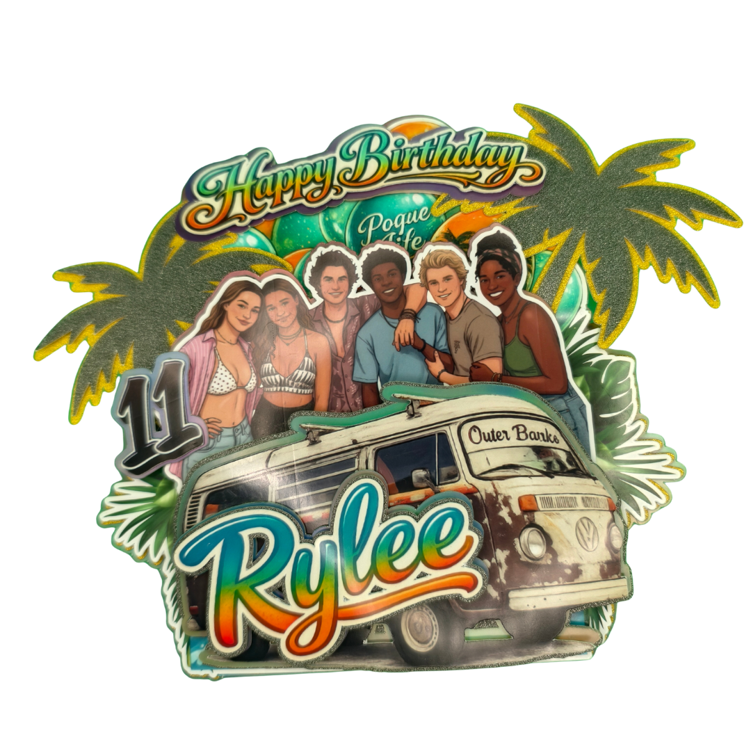 Custom Cake Topper - Outer Banks